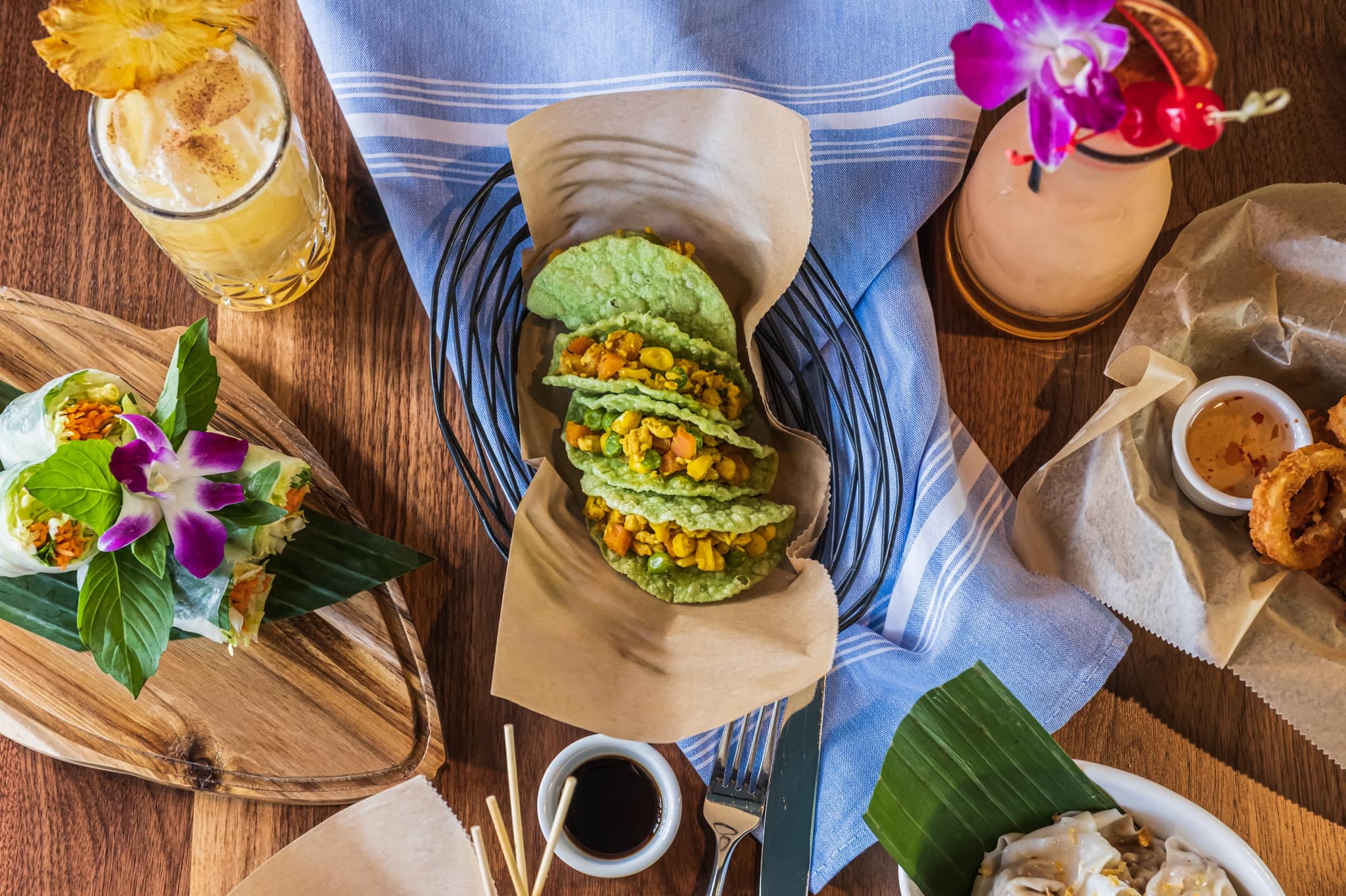 Signature dishes and cocktails